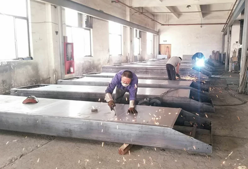 8mmX7.5m Large Industrial Exhaust Fan Pipeline Welding